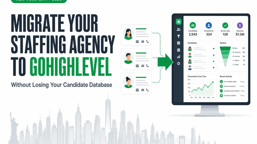 How to Migrate a New York City Staffing Agency to GoHighLevel Without Losing Your Candidate Database (2026)